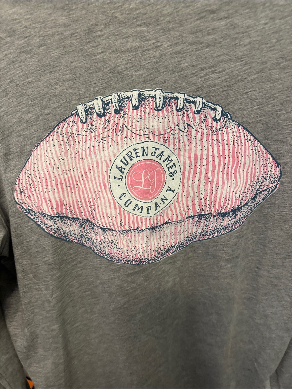 Lauren James Light Heather Gray Long-Sleeve Pocket Tee - Picture 4 of 5